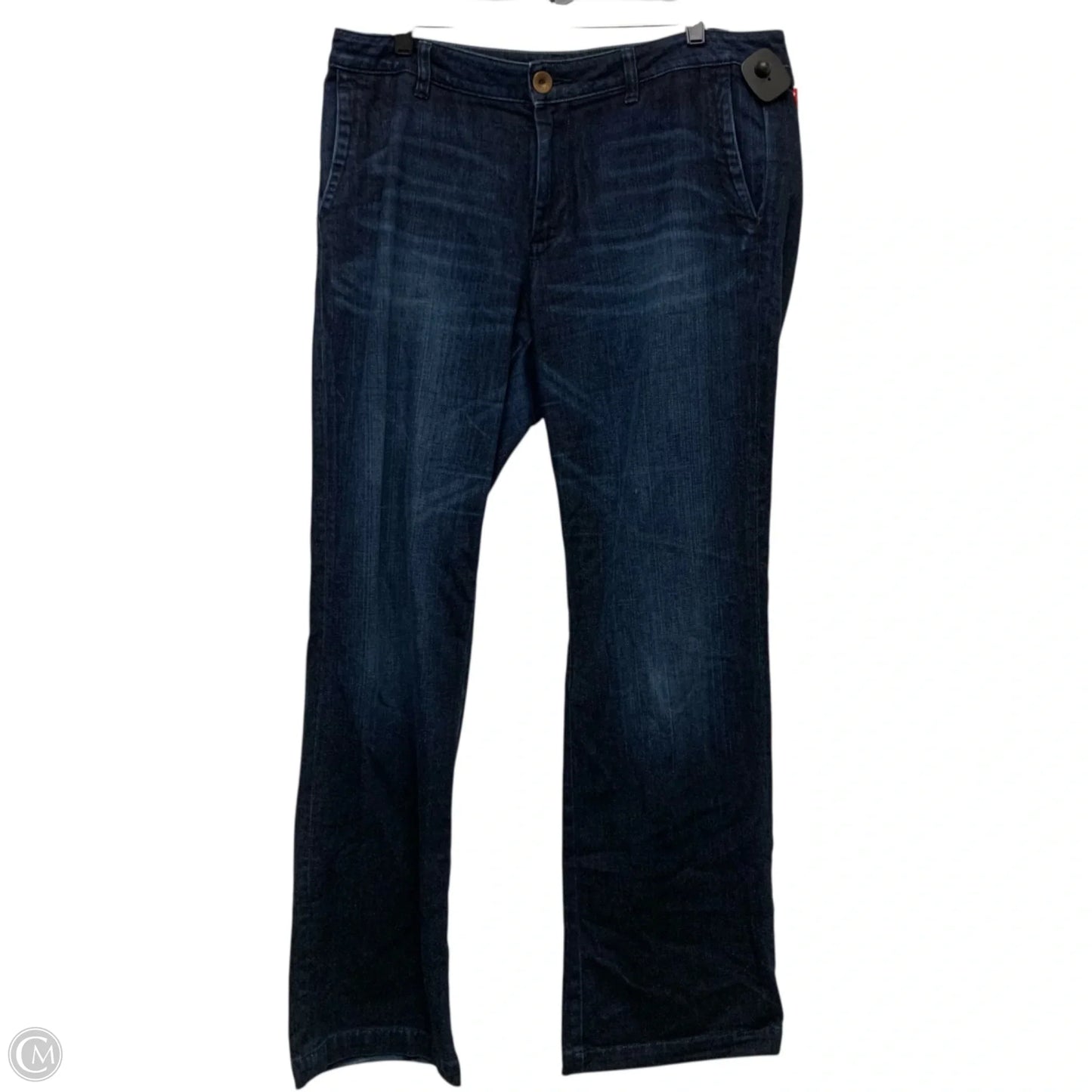 Jeans Wide Leg By Banana Republic In Blue Denim, Size: 14