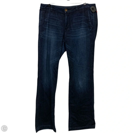 Jeans Wide Leg By Banana Republic In Blue Denim, Size: 14