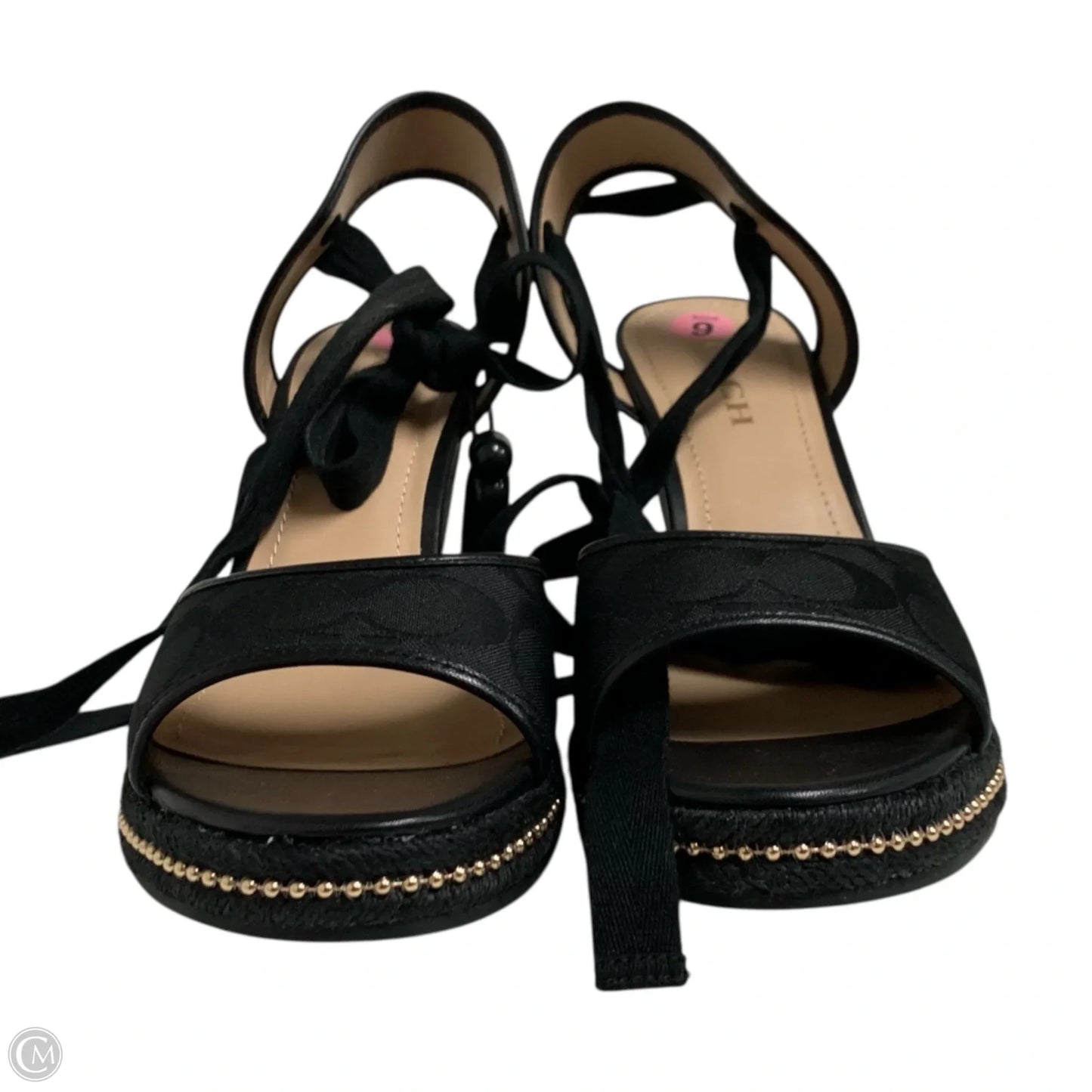 Sandals Designer By Coach In Black, Size: 9