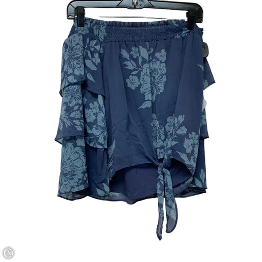 Blouse Short Sleeve By Inc In Blue, Size: Xs