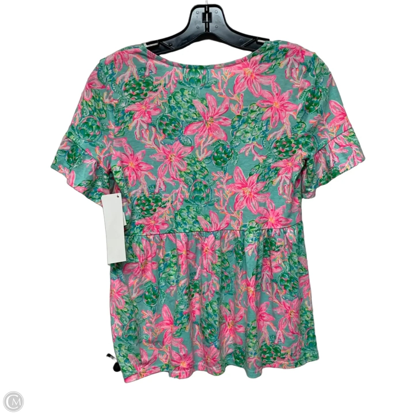 Top Short Sleeve Designer By Lilly Pulitzer In Pink, Size: Xxs