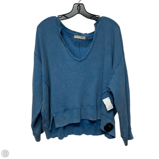 Top Long Sleeve By We The Free In Blue, Size: Xs