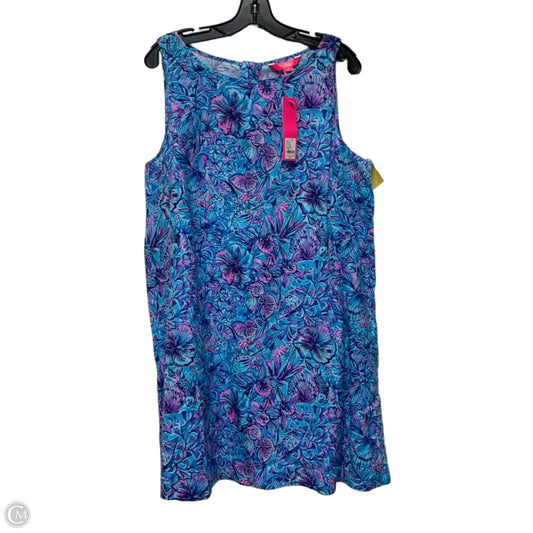 Dress Designer By Lilly Pulitzer In Blue & Purple, Size: L