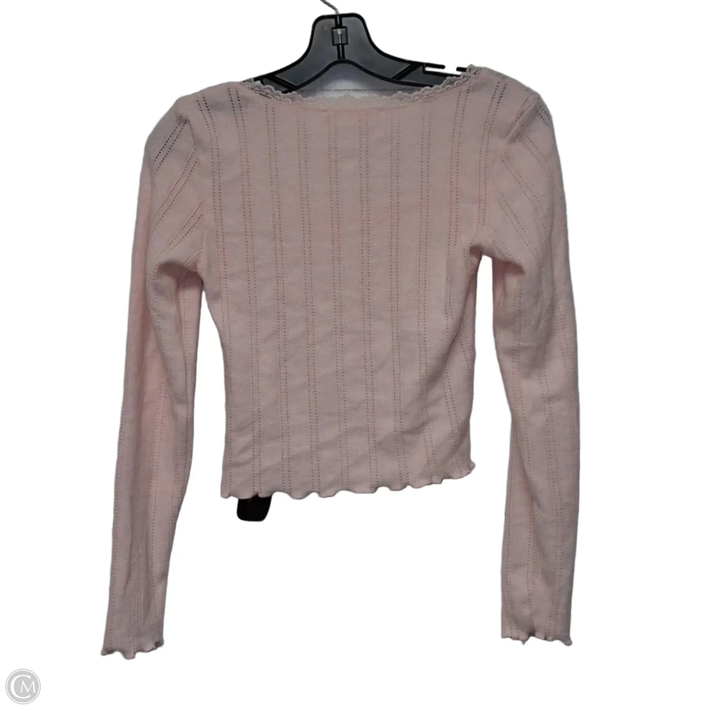 Top Long Sleeve By Pink Rose In Pink, Size: Xs