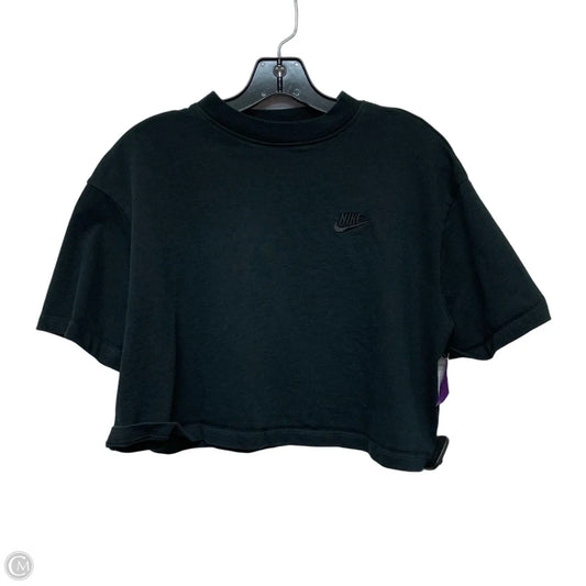 Athletic Top Short Sleeve By Nike Apparel In Black, Size: M