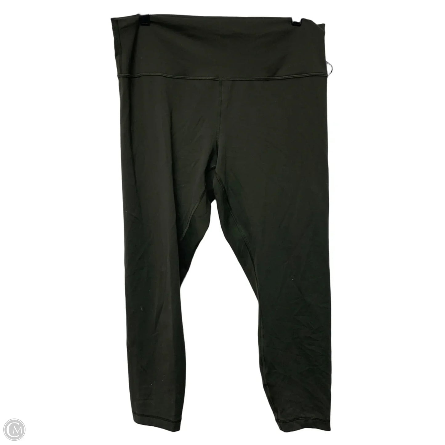 Athletic Leggings By Lululemon In Green, Size: Xl