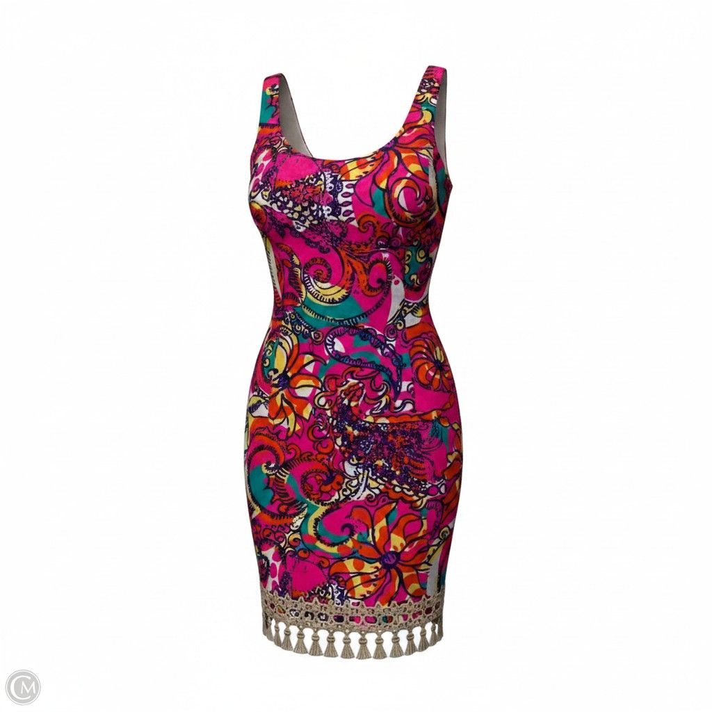 Dress Designer By Lilly Pulitzer In Orange & Pink, Size: M