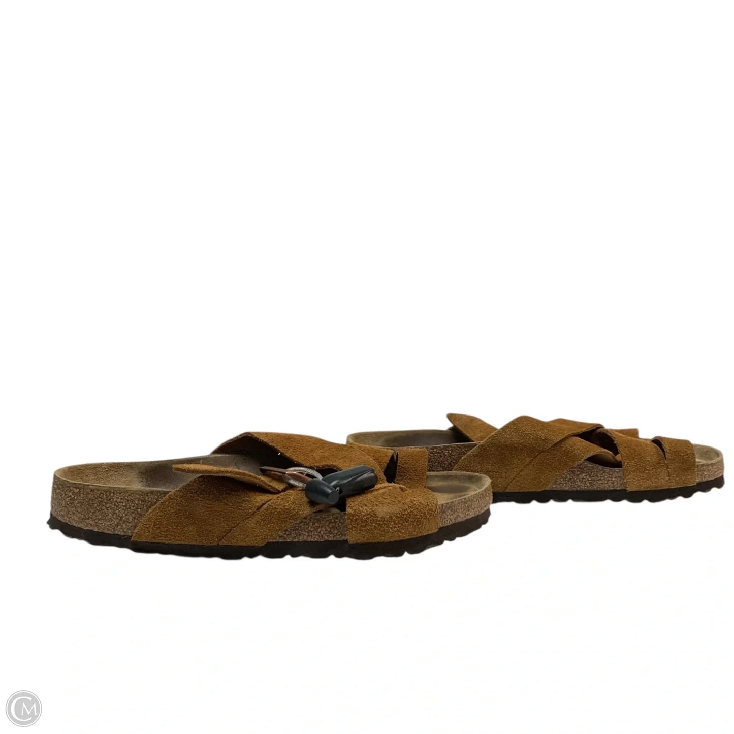 Sandals Flats By Birkenstock In Brown, Size: 11.5