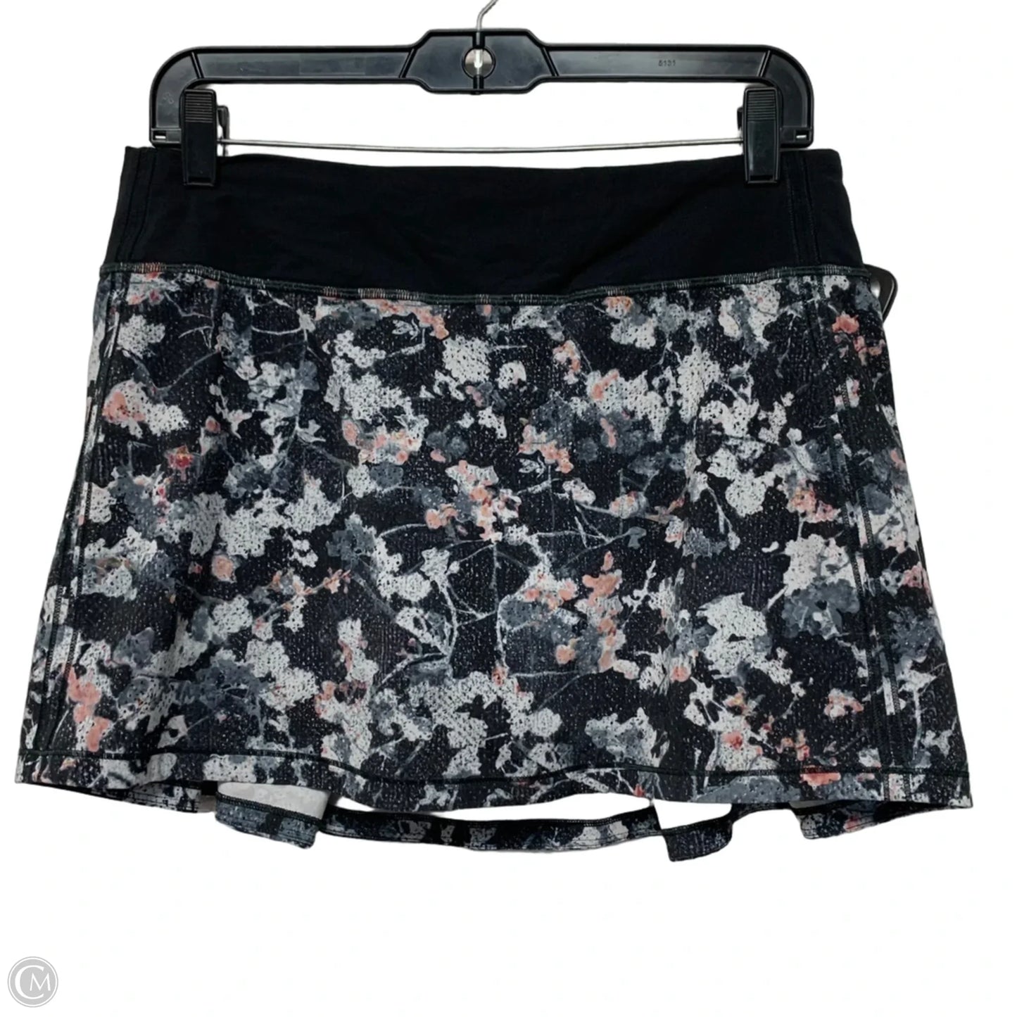 Athletic Skort By Lululemon In Black & White, Size: M