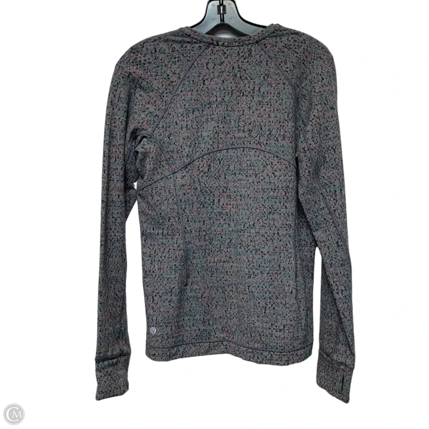 Athletic Top Long Sleeve Crewneck By Lululemon In Blue & Purple, Size: M