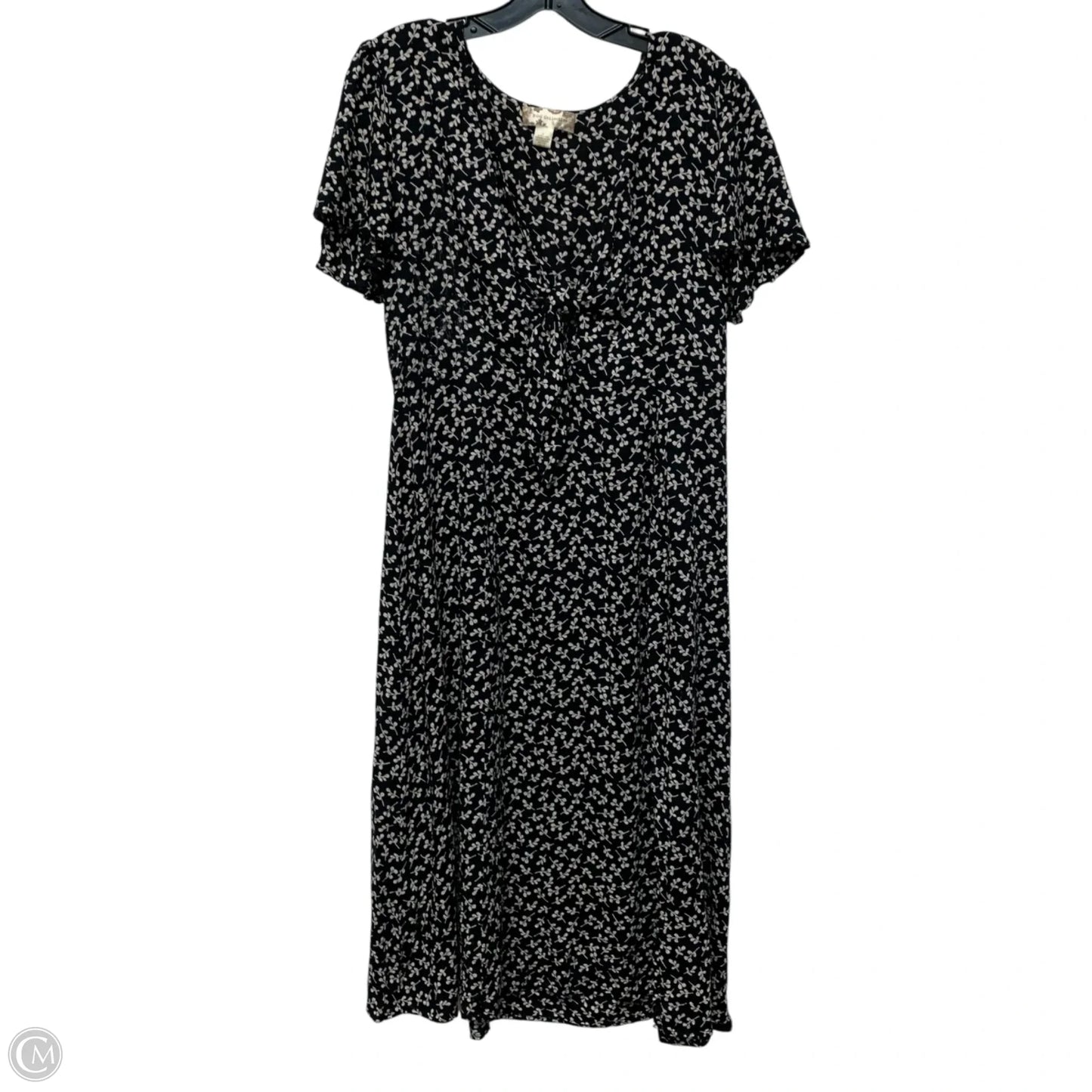 Dress Casual Midi By Bog Collective In Black & White, Size: L