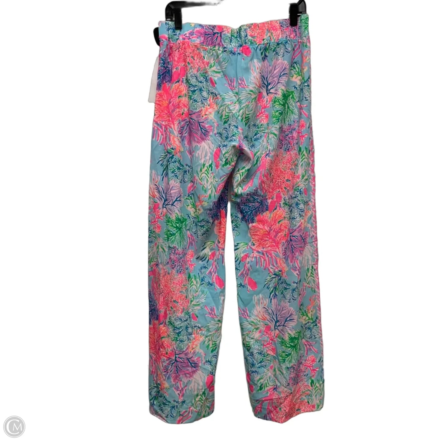 Pants Designer By Lilly Pulitzer In Blue & Pink, Size: M