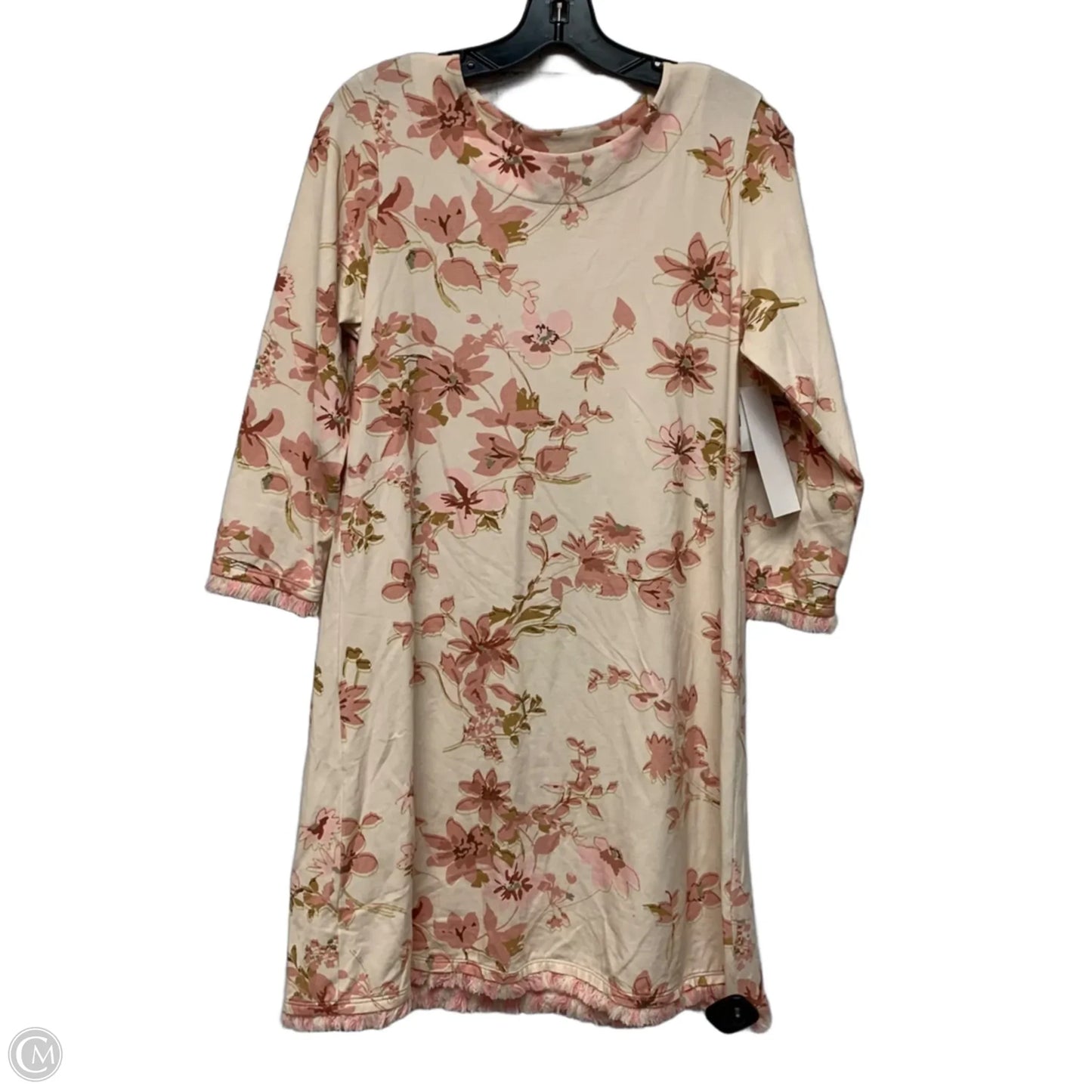 Dress Designer By Spartina In Cream & Pink, Size: M