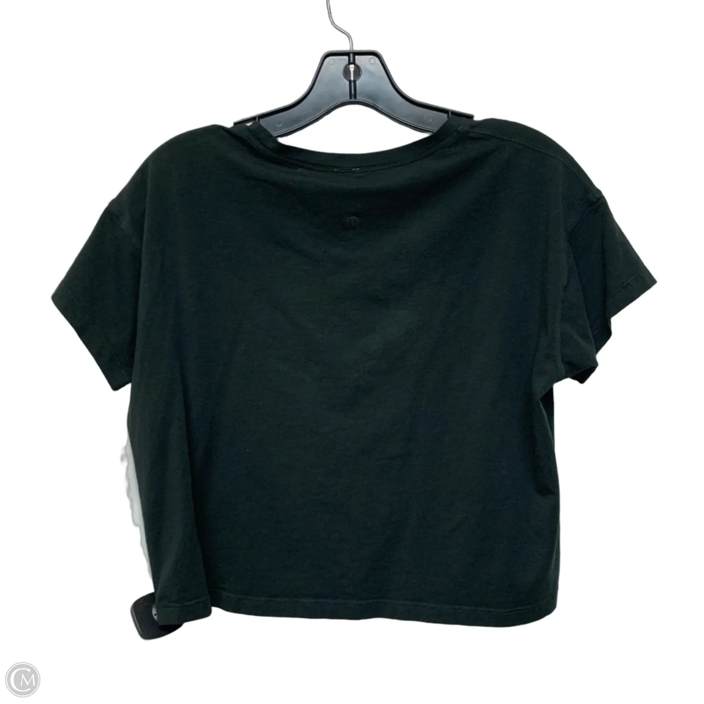 Athletic Top Short Sleeve By Lululemon In Black, Size: S