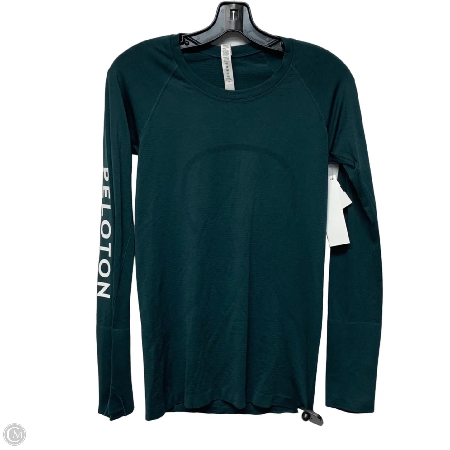 Athletic Top Long Sleeve Crewneck By Lululemon In Green, Size: S