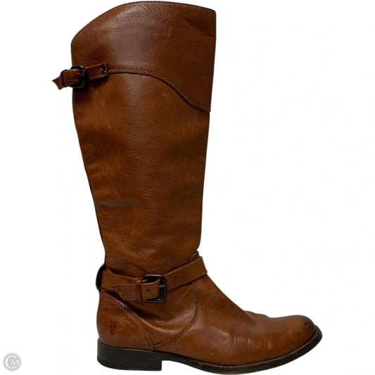 Boots Designer By Frye In Brown, Size: 7