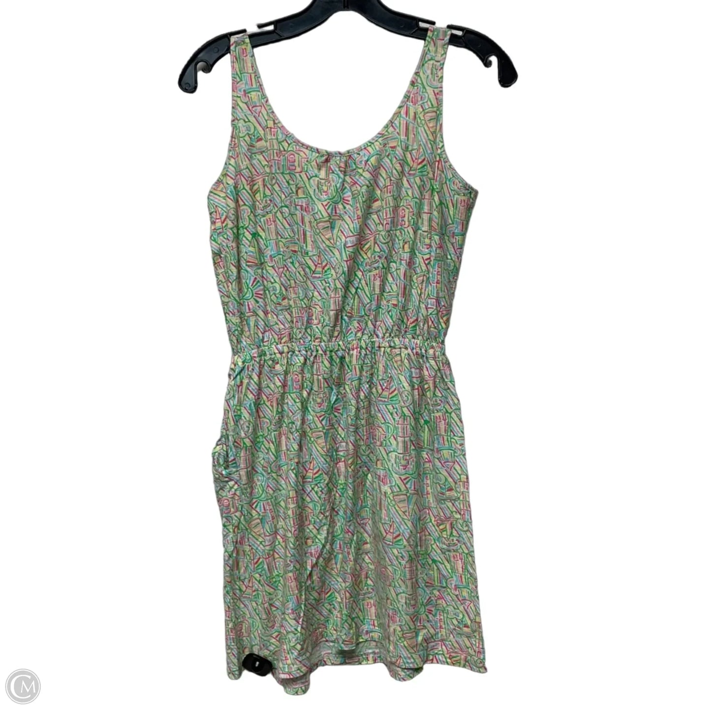 Dress Designer By Lilly Pulitzer In Green & Pink, Size: Xs