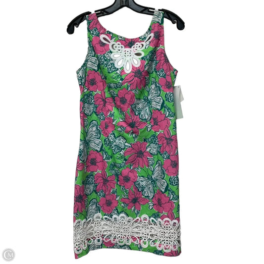 Dress Designer By Lilly Pulitzer In Green & Pink, Size: M