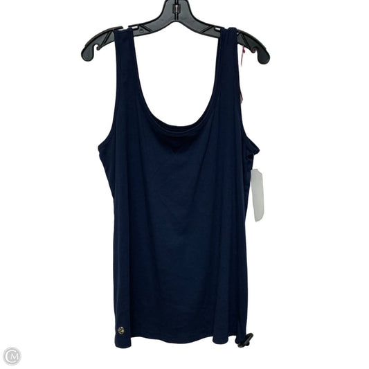 Top Sleeveless Designer By Lilly Pulitzer In Navy, Size: Xxl