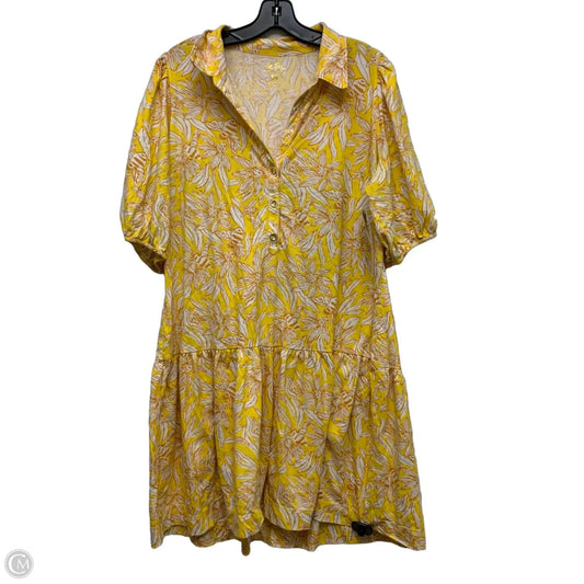 Dress Designer By Lilly Pulitzer In Yellow, Size: Xl