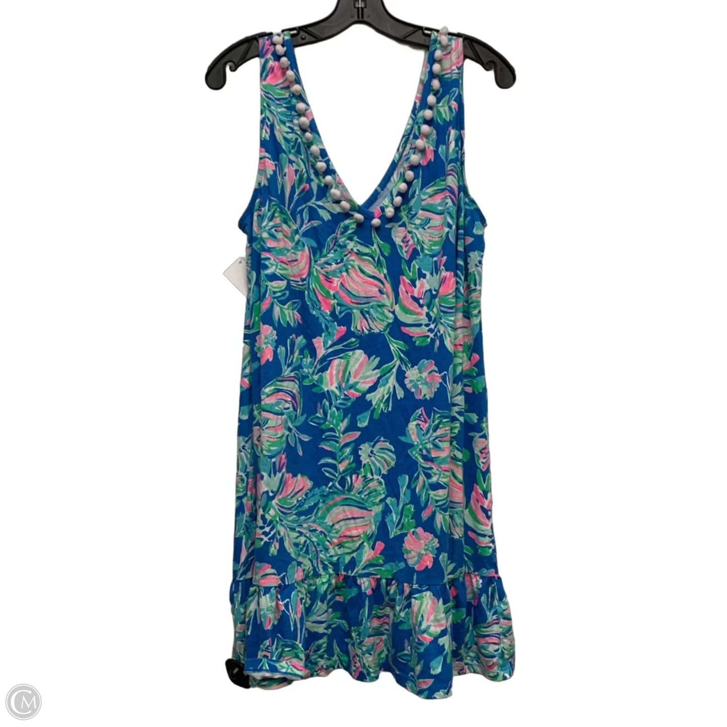 Dress Designer By Lilly Pulitzer In Blue & Green, Size: Xl
