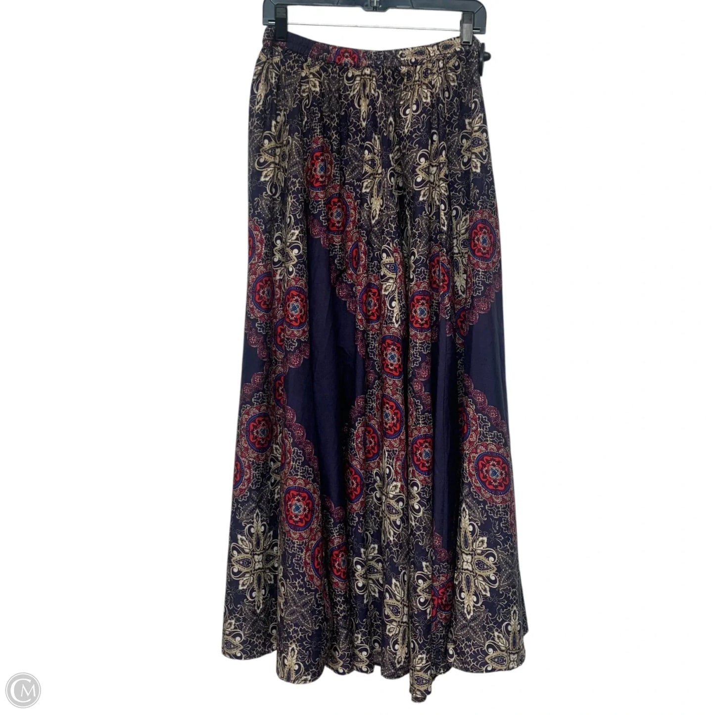 Skirt Maxi By Mix Nouveau In Purple & Red, Size: L