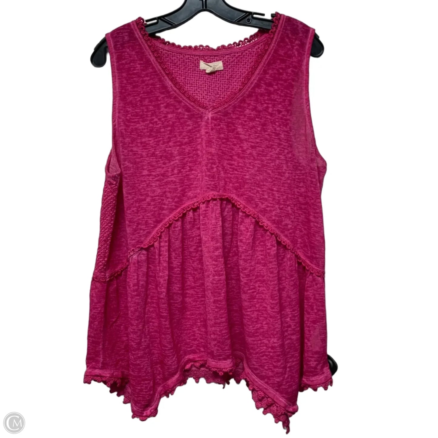 Top Sleeveless By Cupio In Pink, Size: Xl