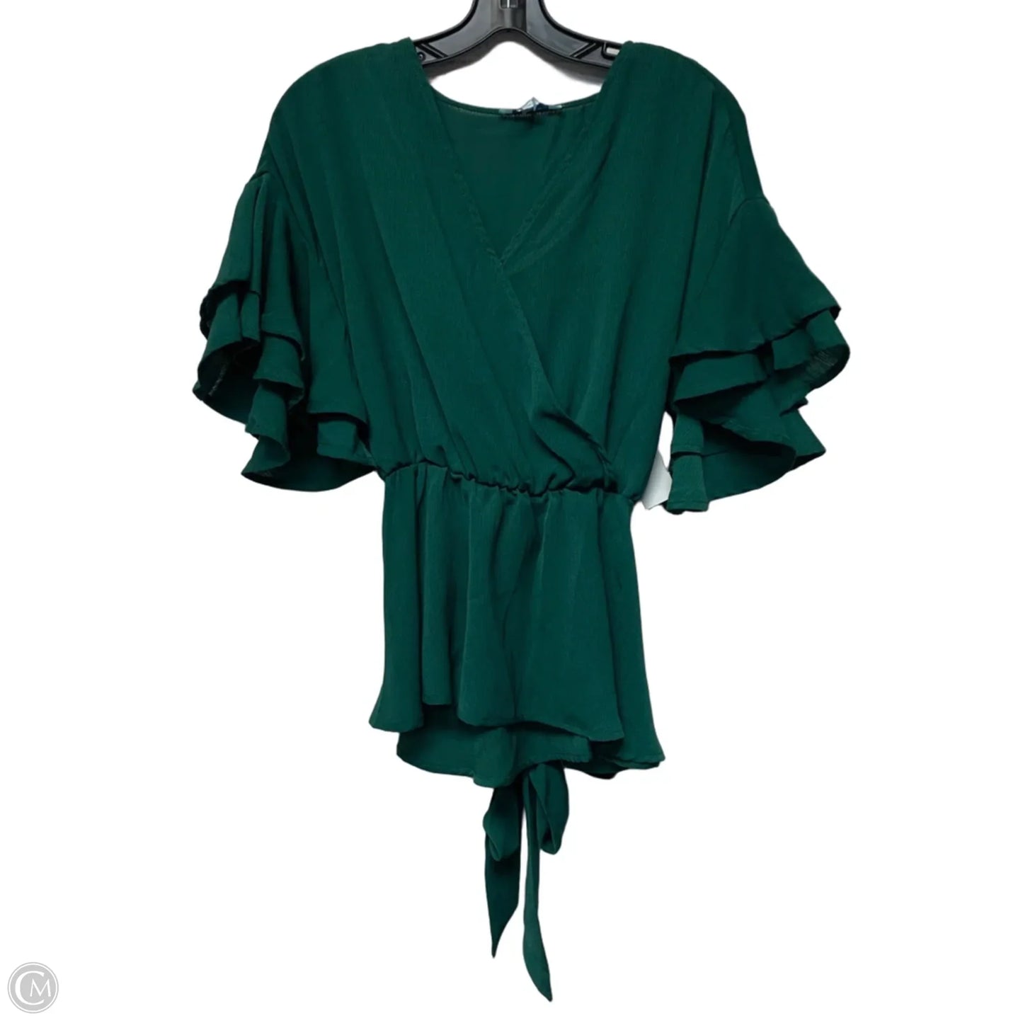 Top Short Sleeve By She + Sky In Green, Size: M