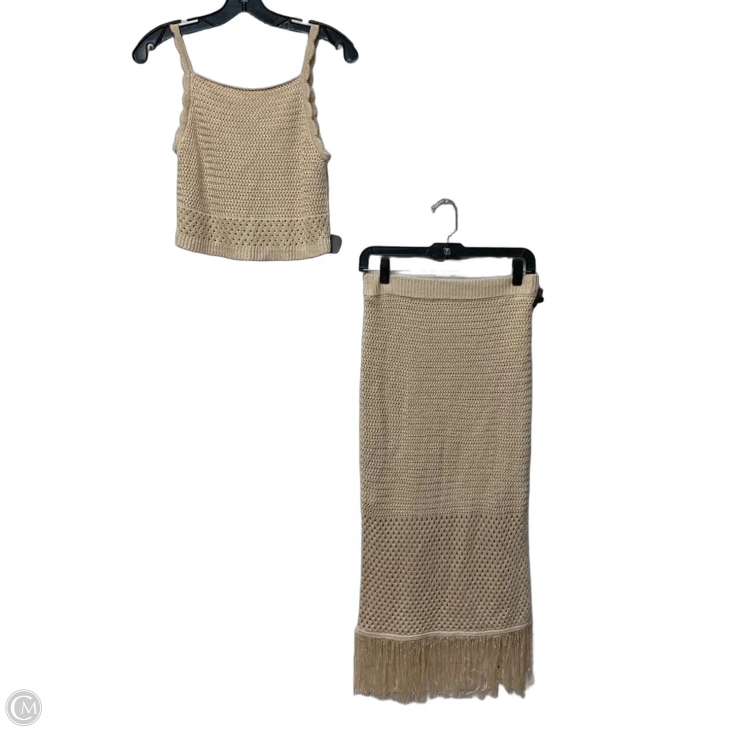 Skirt Set 2pc By House Of Harlow In Cream, Size: S