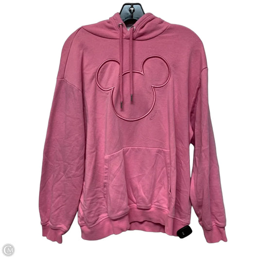 Sweatshirt Hoodie By H&m In Pink, Size: M