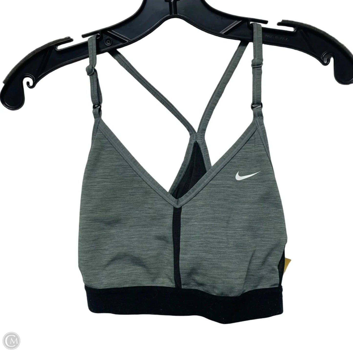 Athletic Bra By Nike Apparel In Black & Grey, Size: S