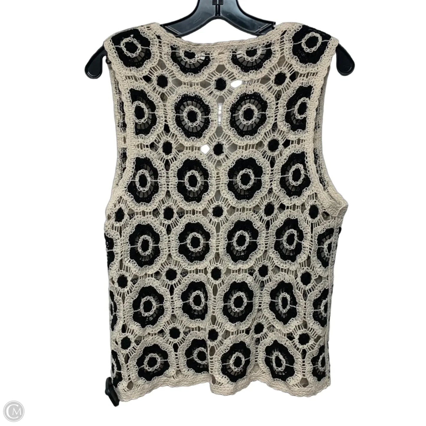 Vest Other By Adiva In Black & Cream, Size: M