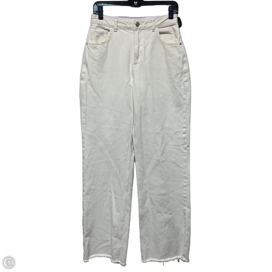 Jeans Wide Leg By Mng In White, Size: 8