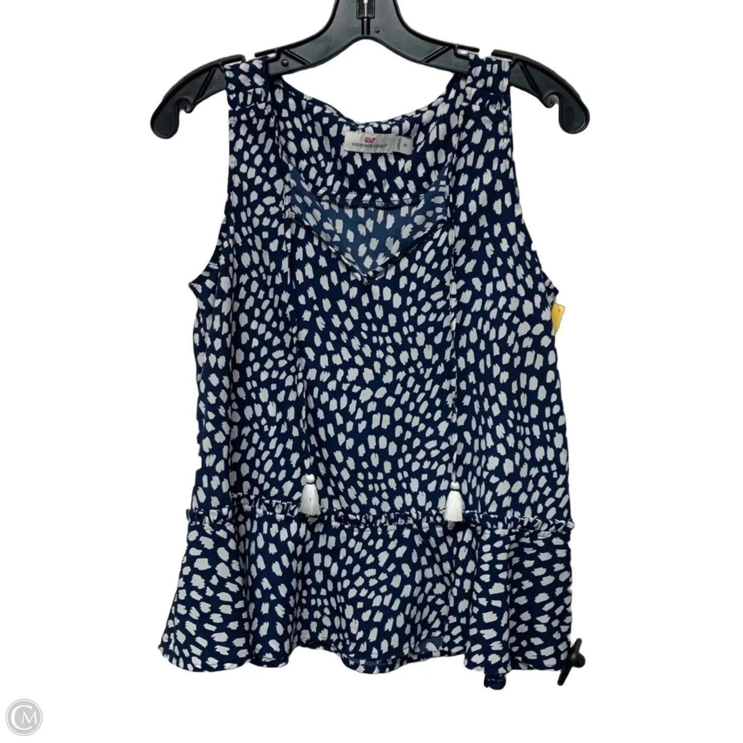 Top Sleeveless By Vineyard Vines In Blue & White, Size: Xs