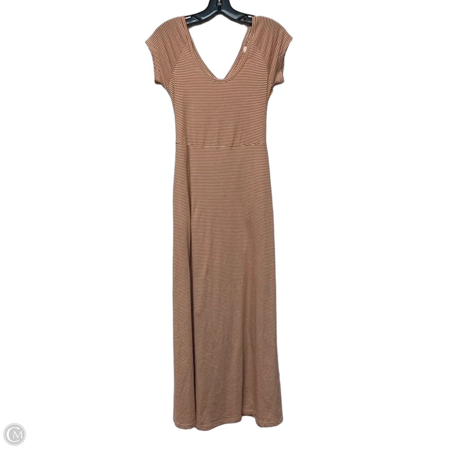 Dress Casual Maxi By Pact In Orange & White, Size: S