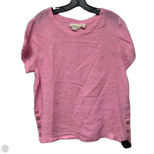 Top Short Sleeve By Cynthia Rowley In Pink, Size: L