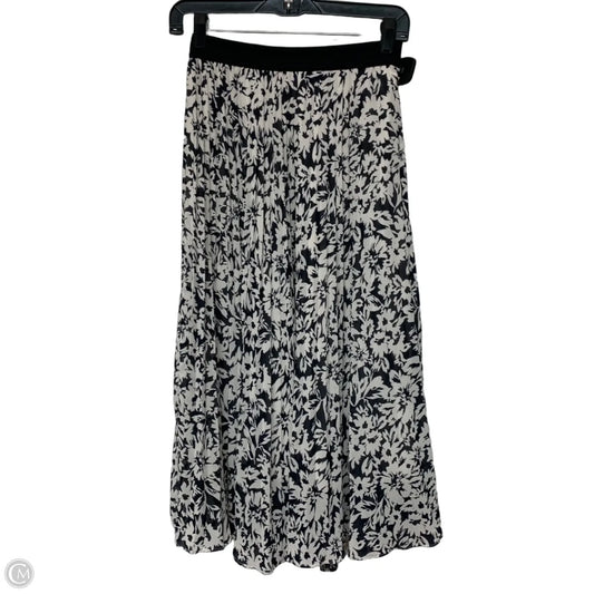 Skirt Midi By H&m In Blue & White, Size: S