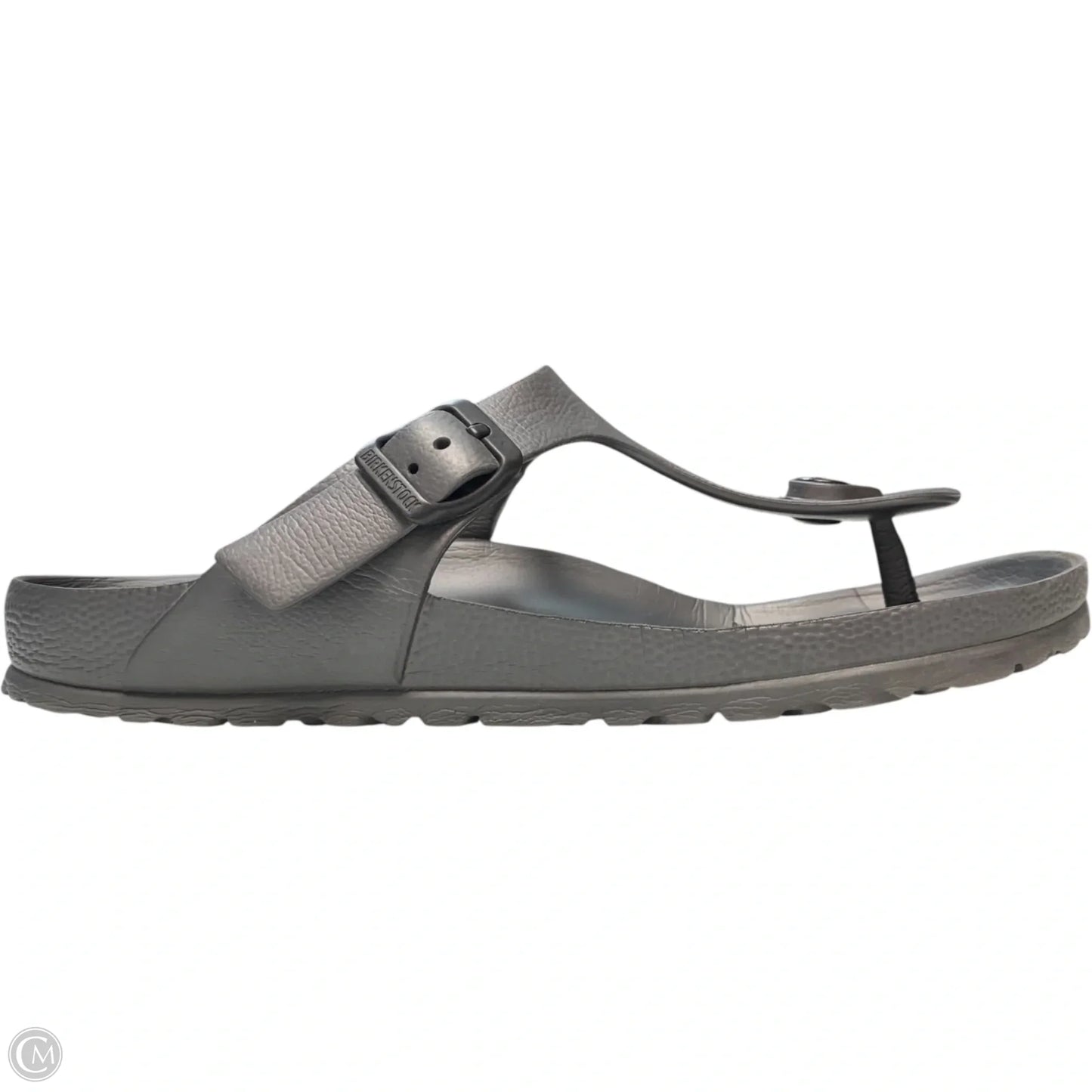 Sandals Flats By Birkenstock In Grey, Size: 8