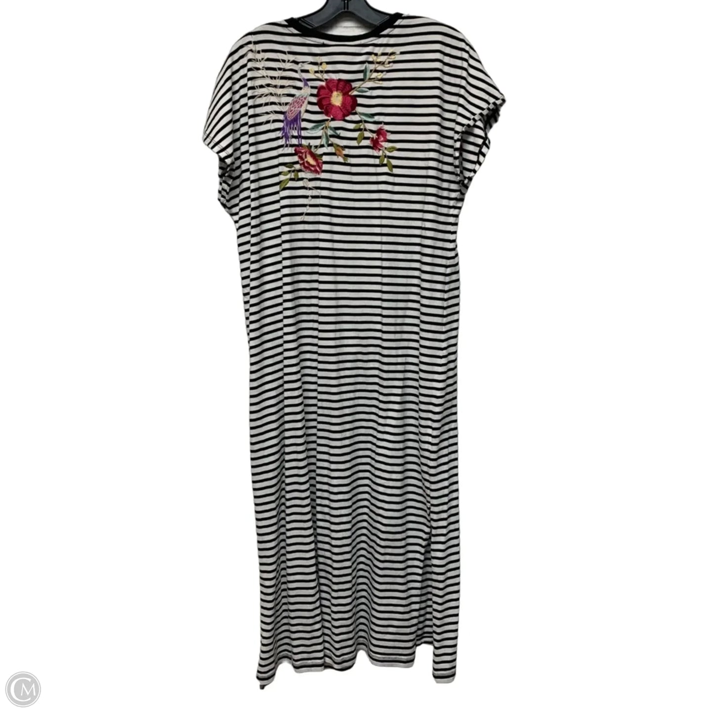 Dress Designer By Johnny Was In Striped Pattern, Size: M