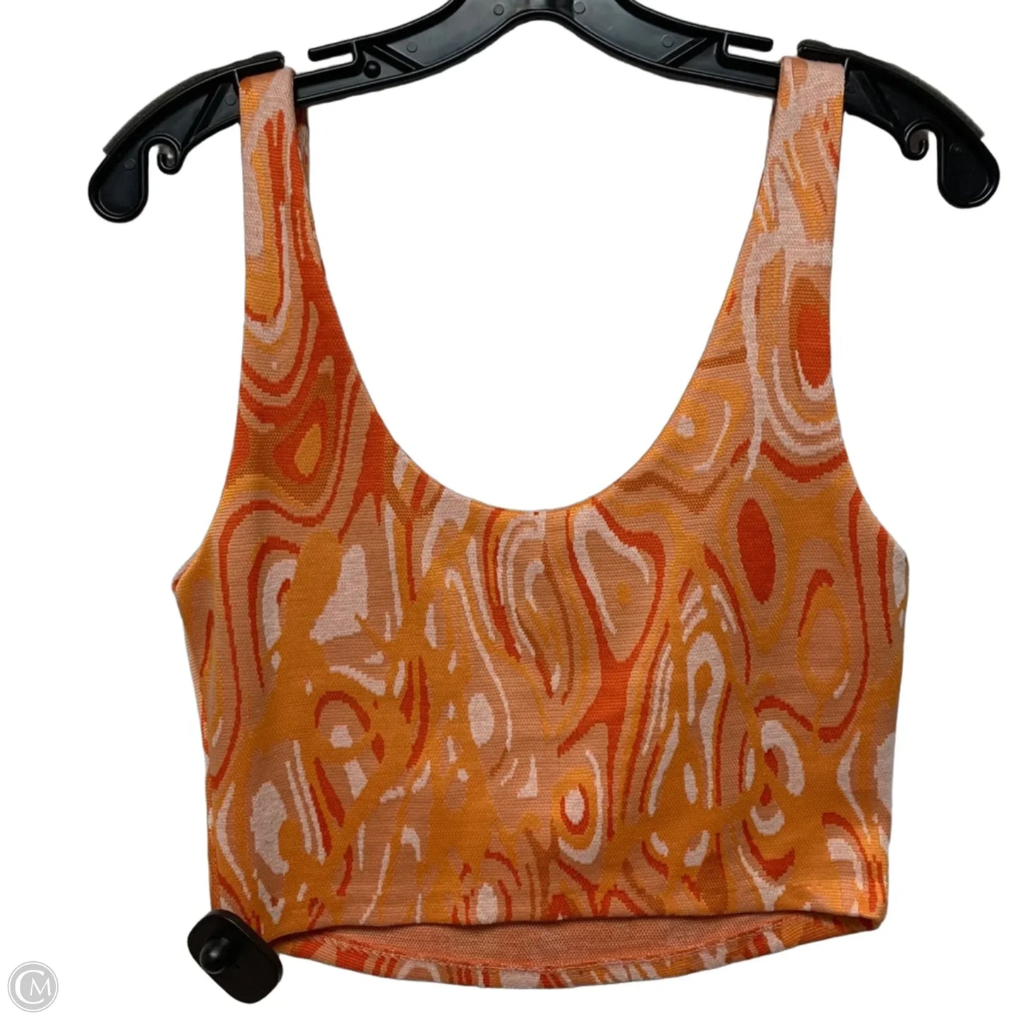 Top Sleeveless By Zara In Orange, Size: M
