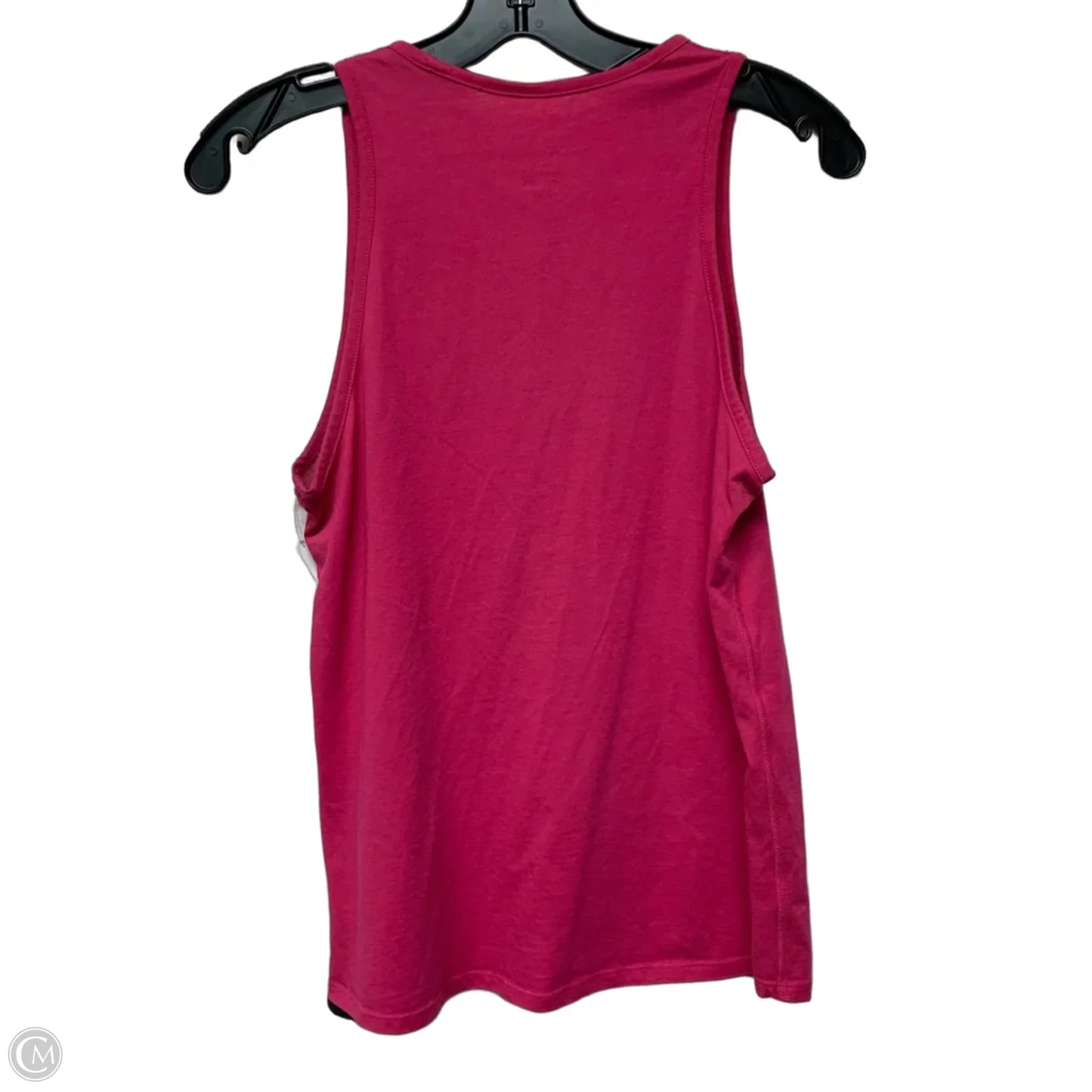 Athletic Tank Top By Nike In Pink & White, Size: S