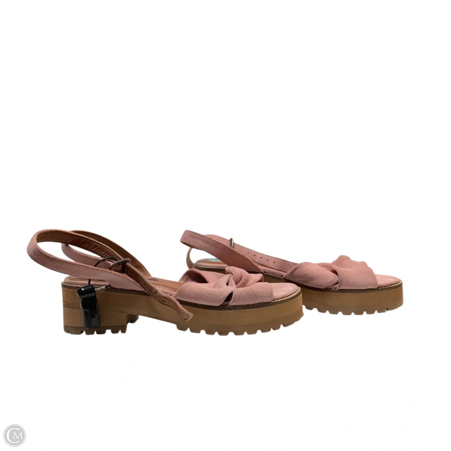 Sandals Heels Block By Free People In Pink, Size: 7.5