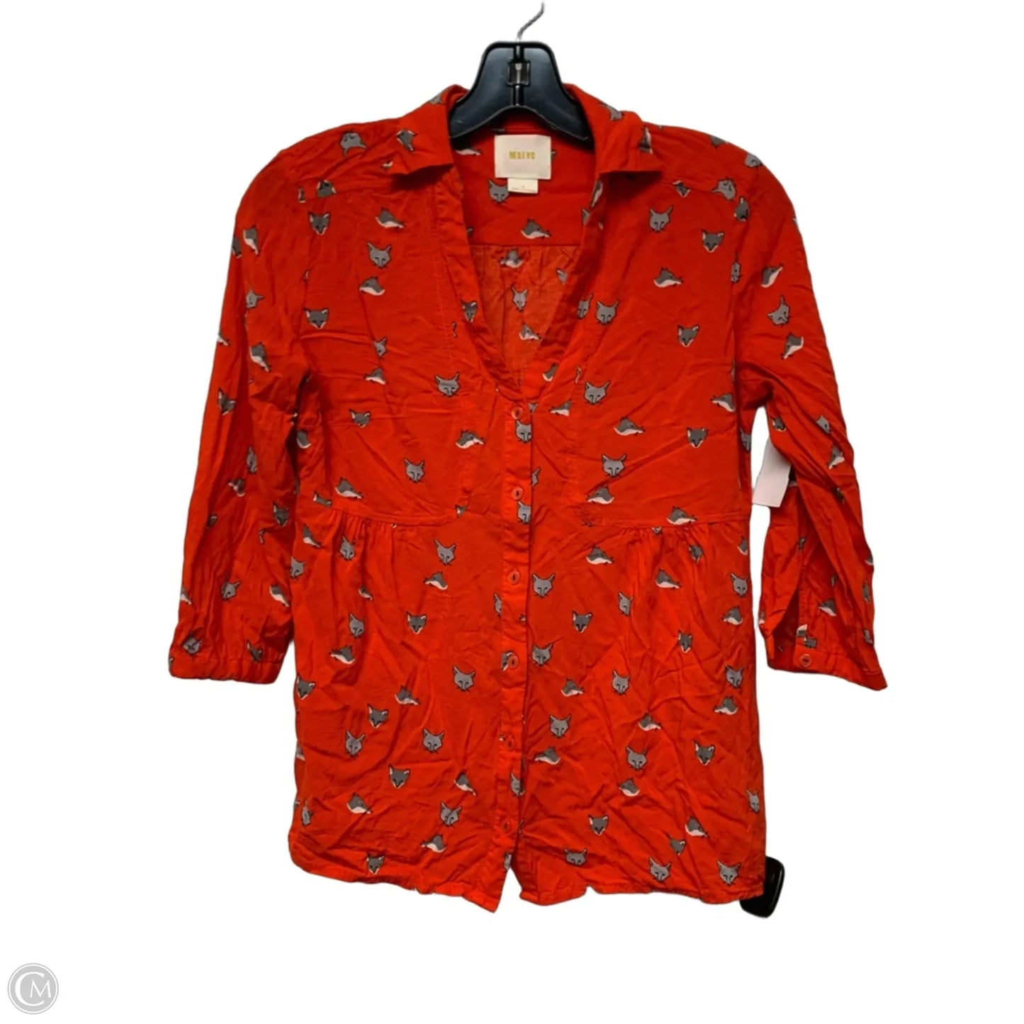 Top 3/4 Sleeve By Maeve In Red, Size: Xs