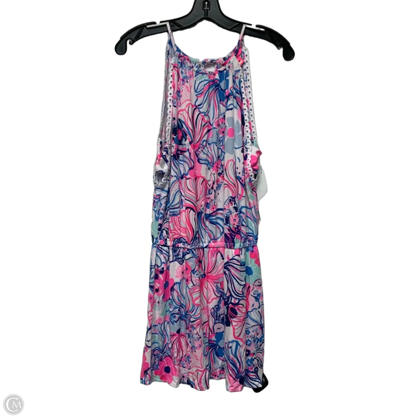 Romper Designer By Lilly Pulitzer In Blue & Pink, Size: Xs