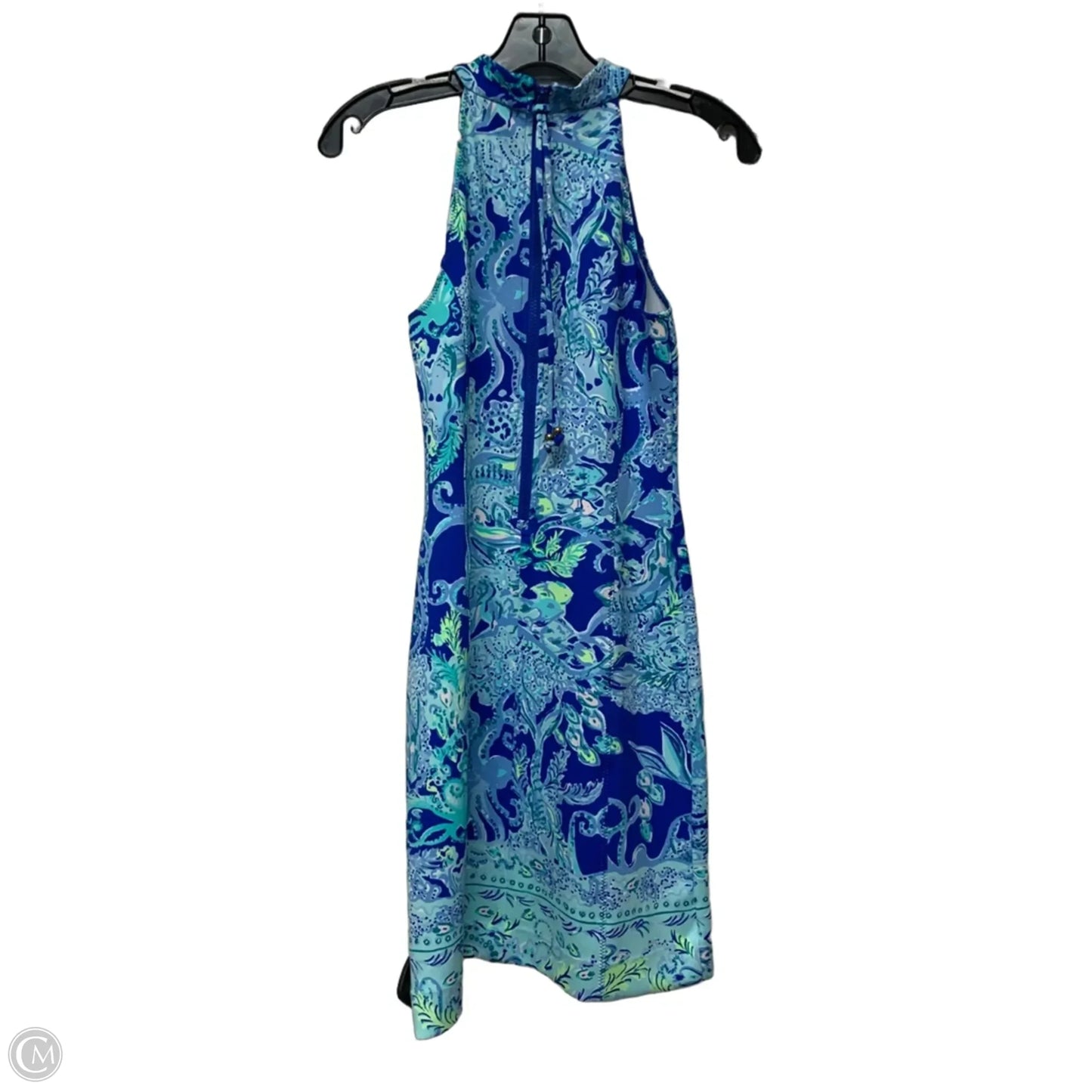 Dress Designer By Lilly Pulitzer In Blue & Green, Size: Xs