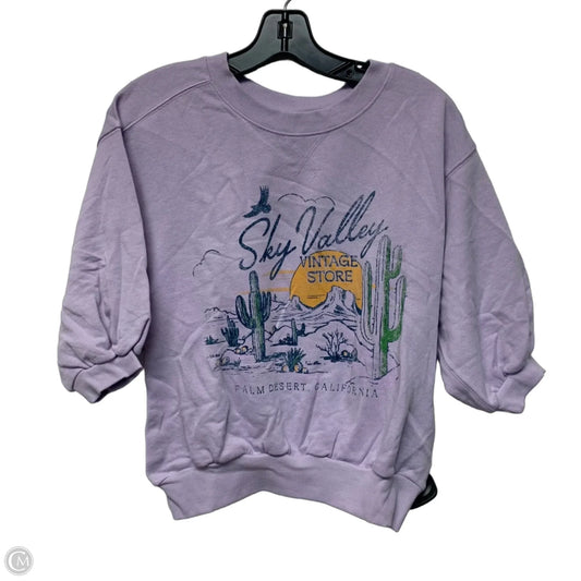 Top Short Sleeve By Pilcro In Purple, Size: Xxs