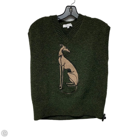 Vest Sweater By Another Girl In Brown & Green, Size: Xs