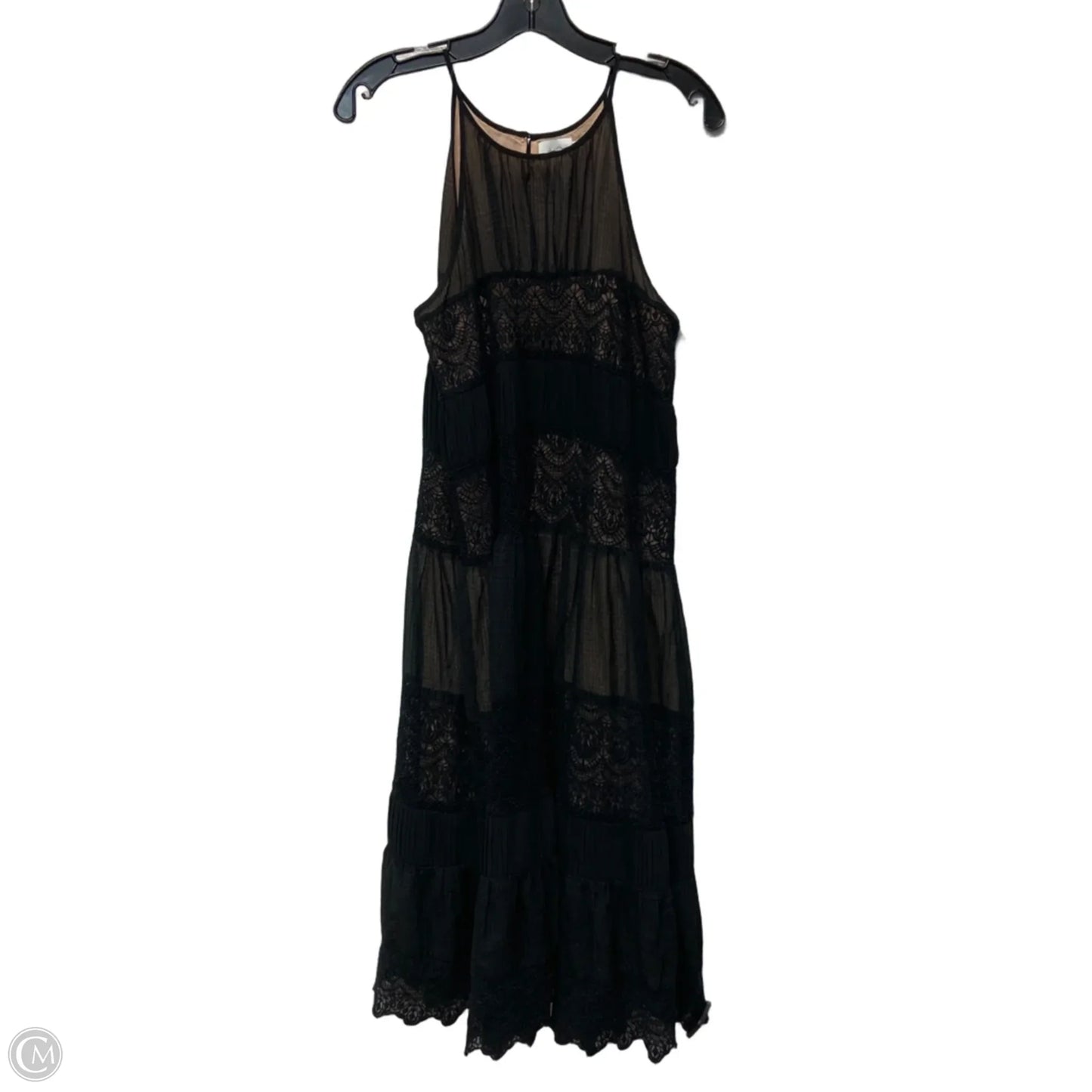 Dress Casual Midi By Hd In Paris In Black & Tan, Size: M