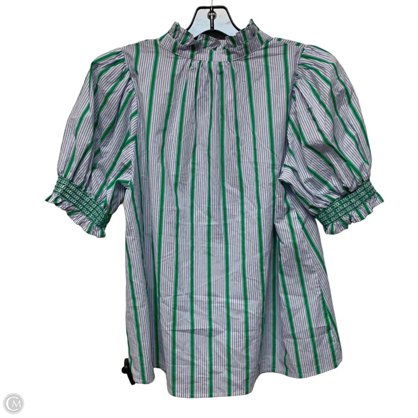 Top Short Sleeve By Entro In Blue & Green, Size: M