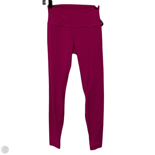 Athletic Leggings By Lululemon In Pink, Size: S